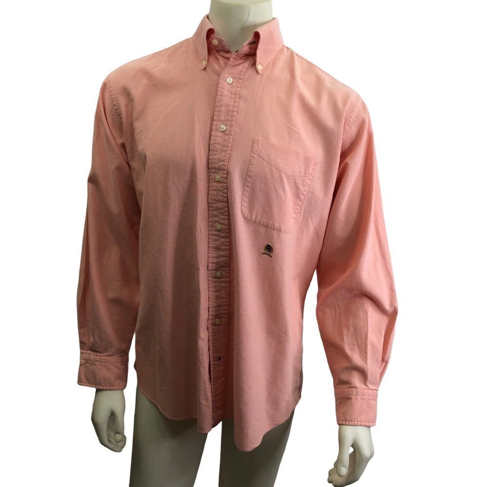 TOMMY HILFIGER ORIGINAL OXFORD LONG SLEEVE SHIRT SZ16½ 34-35
